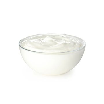 Bowl of Vanilla Yogurt