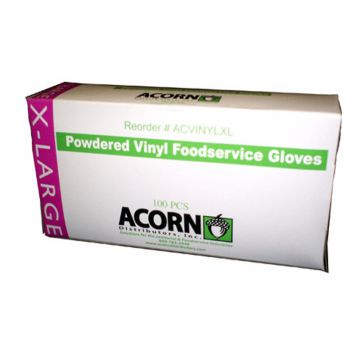 XL Vinyl Gloves w/ Powder 