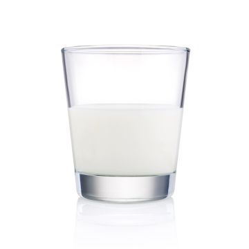 Glass of Fresh Half & Half Cream